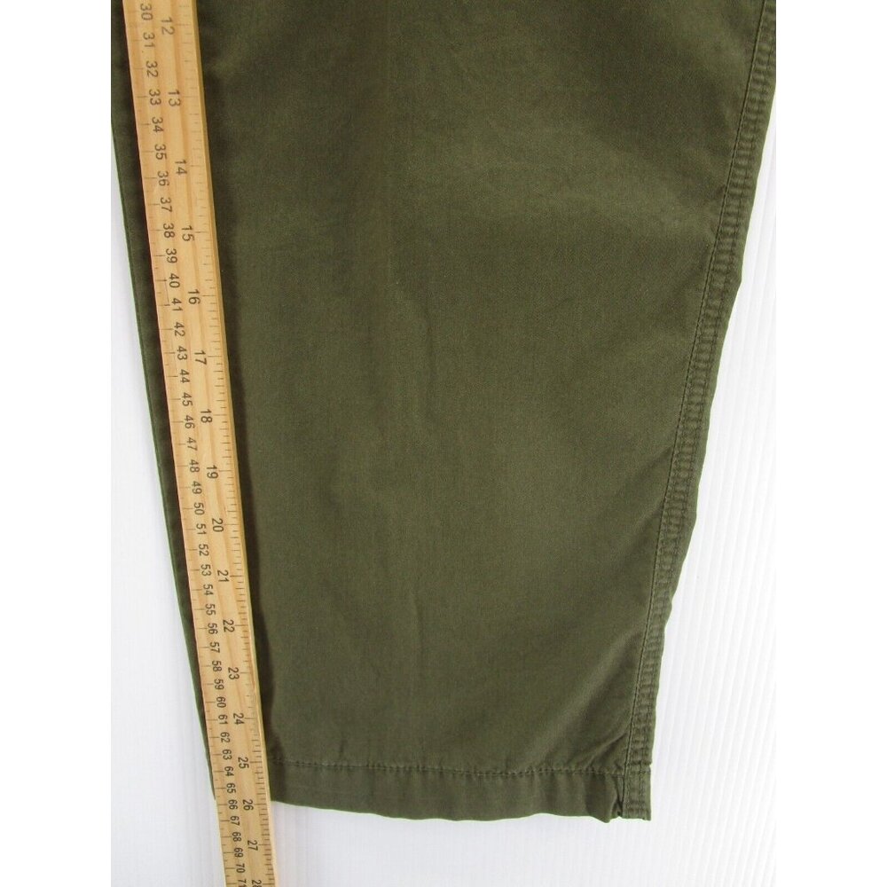 Lauren Ralph Laure Pants 14 Chino Khakis Belted Pockets Crop * - Picture 5 of 10